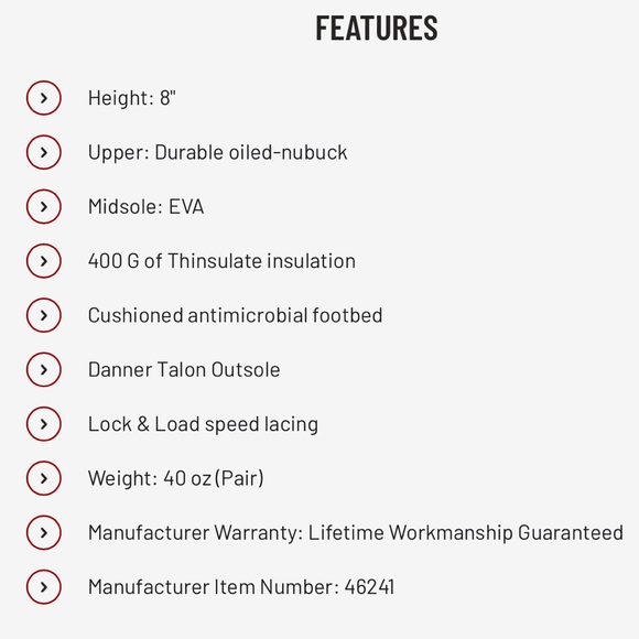 DANNER WOMEN'S HIGH GROUND 8" 400 GRAM HUNTING BOOT - Picture 7 of 8